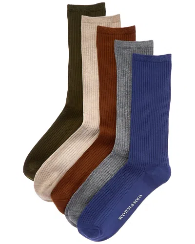 Scotch & Soda 5pk Dress Socks In Multi