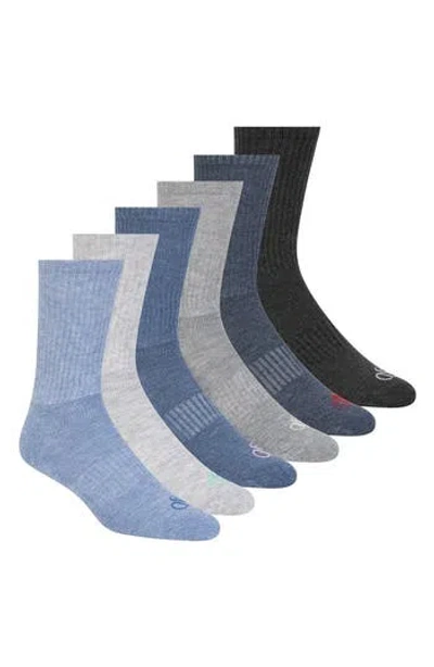 Scotch & Soda 6-pack Half Terry Crew Socks In Blue