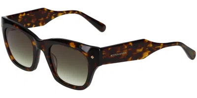 Scotch & Soda 7031 127 Women's Sunglasses Tortoiseshell Size 50 In Brown