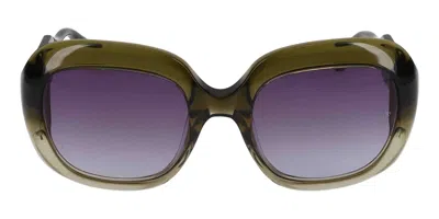 Scotch & Soda 7035 552 Women's Sunglasses Green Size 54