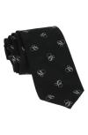 Scotch & Soda Ampersand Logo Print Tie In Black