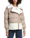Scotch & Soda Anika Padded Puffer Jacket In Neutral