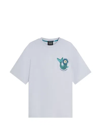 Scotch & Soda Artwork Graphic-print T-shirt In White