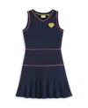 Scotch & Soda Kids' Tennis Appliqué Sleeveless Cotton Jersey Dress In Blue
