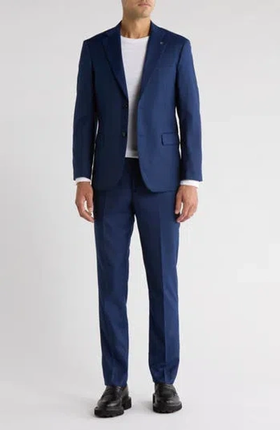 Scotch & Soda Blue Classic Fit Suit