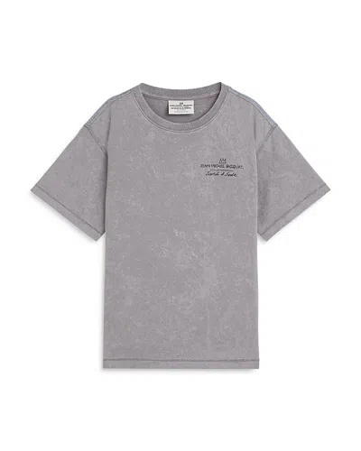 Scotch & Soda Boys' Basquiat Graphic Tee - Little Kid, Big Kid In Gray