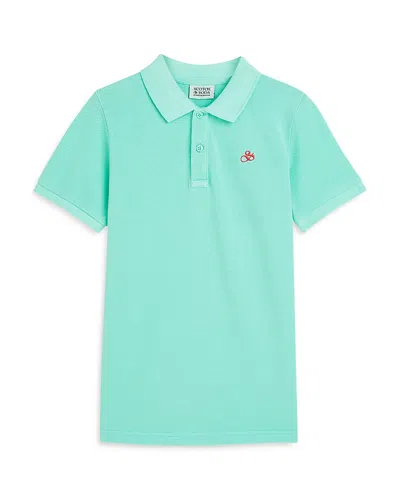 Scotch & Soda Boys' Logo Polo - Little Kid, Big Kid In Green