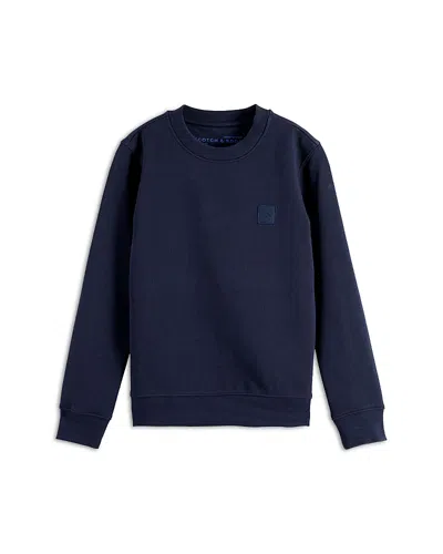 Scotch & Soda Boys' Logo Sweatshirt - Little Kid, Big Kid In Blue