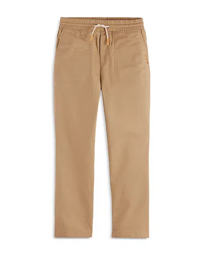 Scotch & Soda Boys' Relaxed Fit Twill Pants - Big Kid In Brown
