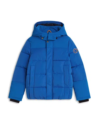 Scotch & Soda Boys' Short Puffer Jacket - Little Kid, Big Kid In Blue