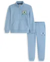 Scotch & Soda Boys Toddler 2t-4t 2-piece 1/4 Zip Top And Jogger Set In Blue