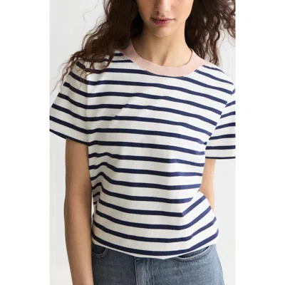 Scotch & Soda Breton Stripe T-shirt In Multi
