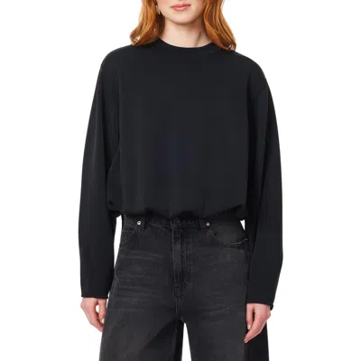 Scotch & Soda Bubble Hem Crewneck Sweatshirt In Blue