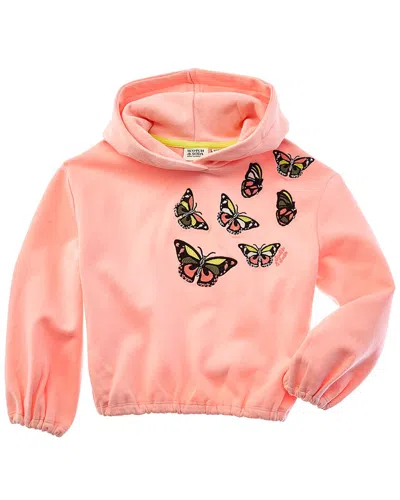 Scotch & Soda Kids' Girls 7-16 Bubble Hem Long-sleeve Hoodie In Pink