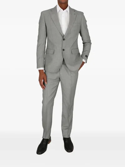 Scotch & Soda Button Grey Black Suit In Gray