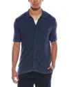 Scotch & Soda Button Sweater In Blue