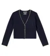 Scotch & Soda Cable-knit Cardigan In Black