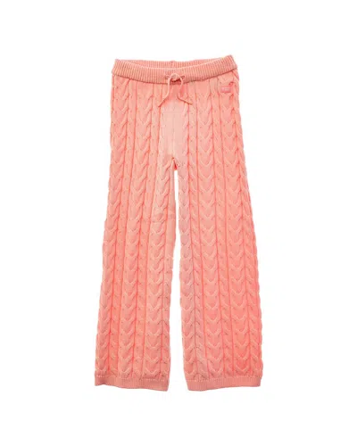 Scotch & Soda Cable Knit Sweater Pant In Pink