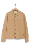 Scotch & Soda Canvas Trucker Jacket In Brown