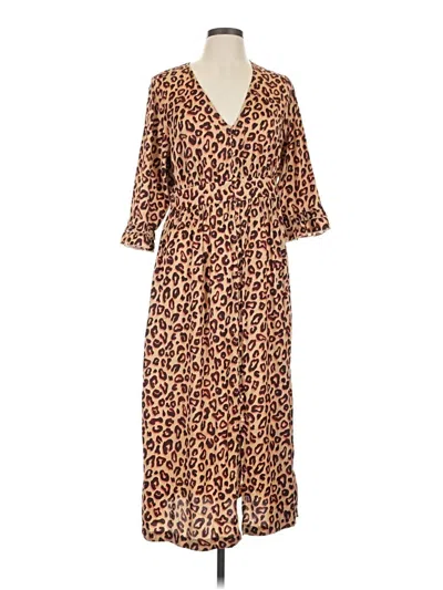 Pre-owned Scotch & Soda Casual Dress In Brown