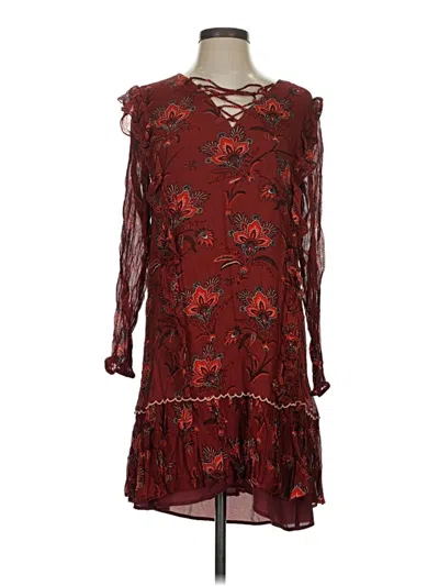 Pre-owned Scotch & Soda Casual Dress In Burgundy