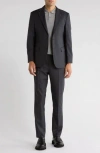 Scotch & Soda Charcoal Classic Fit Suit In Gray