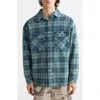 Scotch & Soda Regular Fit Washed Denim Check Shirt Jacket In Blue