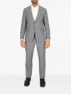 Scotch & Soda Regular Fit Grey Plaid Wool Suit