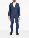 Scotch & Soda Modern Fit Solid Navy Wool Suit In Blue