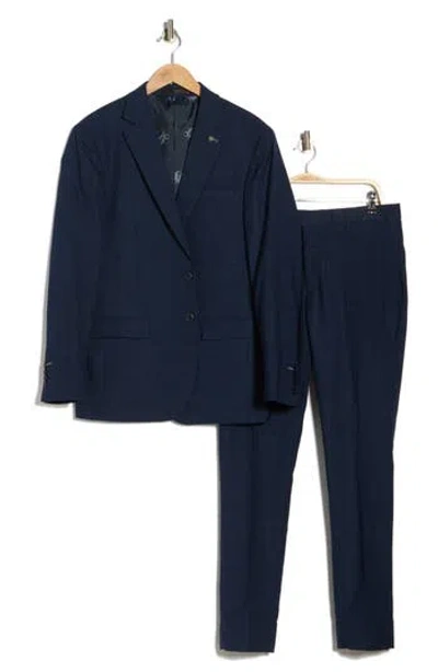Scotch & Soda Classic Fit Windowpane Suit In Blue