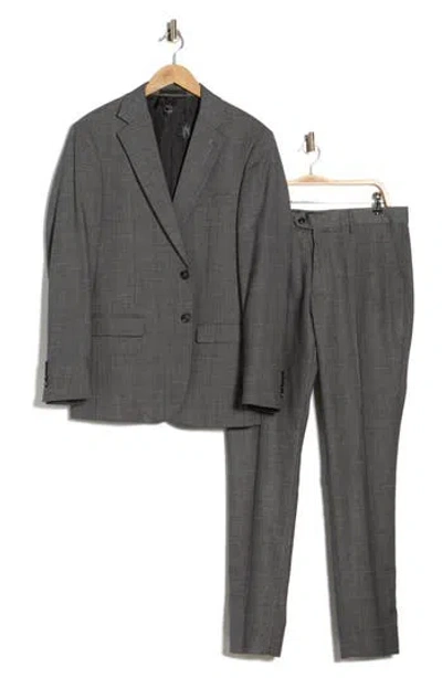 Scotch & Soda Classic Fit Windowpane Suit In Gray