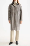 Scotch & Soda Coated Raincoat In Gray