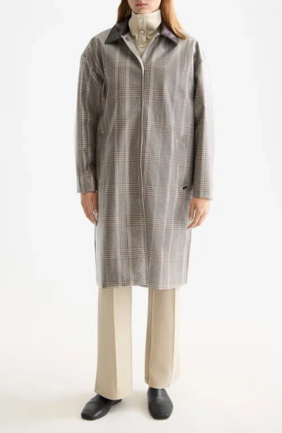 Scotch & Soda Coated Raincoat In Gray