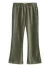 Scotch & Soda Corduroy Flared Trousers In Green