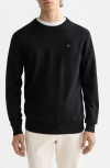 Scotch & Soda Core Crewneck Pullover In Black