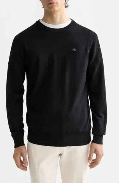 Scotch & Soda Core Crewneck Pullover In Black