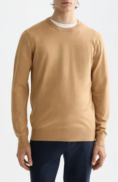 Scotch & Soda Core Crewneck Pullover In Brown