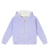 Scotch & Soda Cotton-blend Corduroy Zip-up Hoodie In Purple