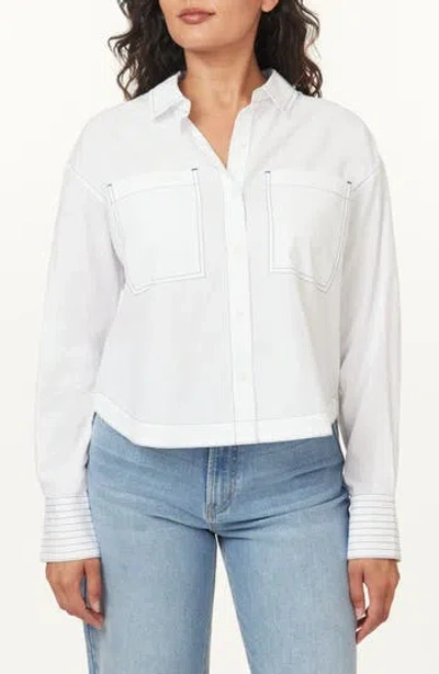 Scotch & Soda Cotton Button-up Shirt In White