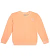 Scotch & Soda Cotton Jersey Sweatshirt In Orange