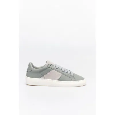 Scotch & Soda Cowhide Low Top Men's Sneakers In Gray