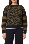 Scotch & Soda Crewneck Pullover Sweater In Green