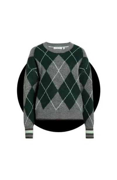 Scotch & Soda Crewneck Pullover Sweater In Green