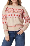 Scotch & Soda Crewneck Pullover Sweater In Multi