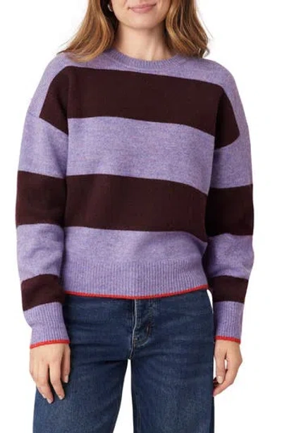 Scotch & Soda Crewneck Pullover Sweater In Purple