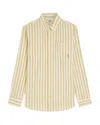 Scotch & Soda Crinkled Button Down Shirt In Yellow