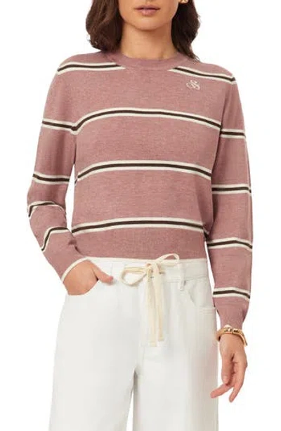 Scotch & Soda Crop Pullover Crewneck Sweater In Multi
