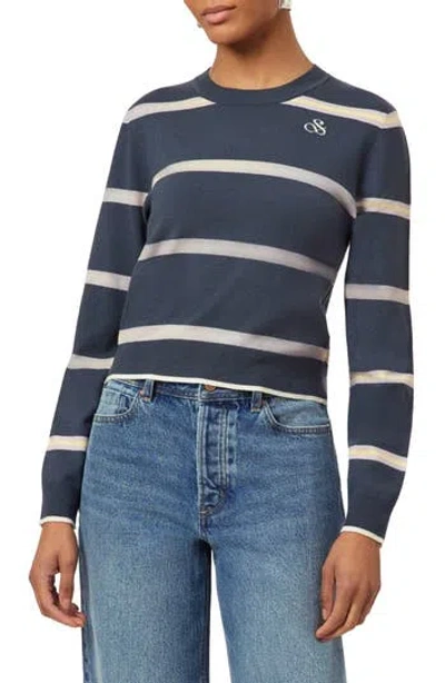 Scotch & Soda Crop Pullover Crewneck Sweater In Multi