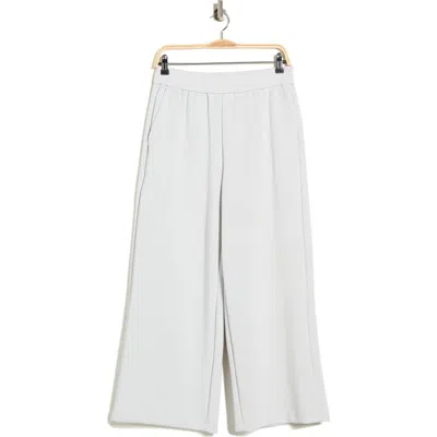 Scotch & Soda Crop Wide Leg Pants In Gray