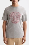 Scotch & Soda Denim Artwork Graphic T-shirt In Gray
